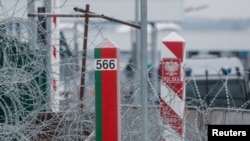 FILE PHOTO: Migrant crisis on the Belarusian-Polish border